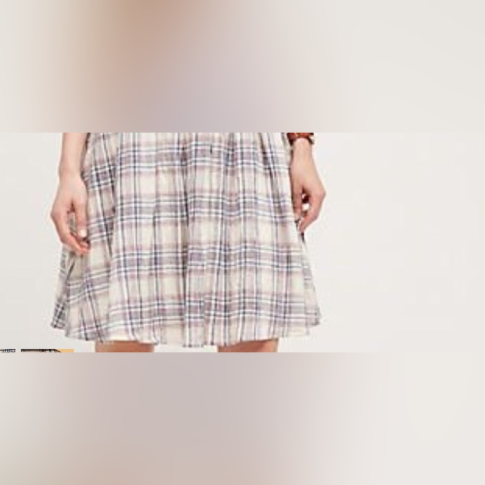 Anthropologie skirt plaid size large